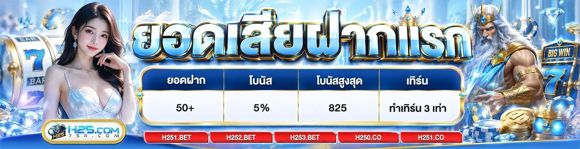 H258 รวมค่ายเกมสล็อตและคาสิโนออนไลน์ครบทุกค่าย